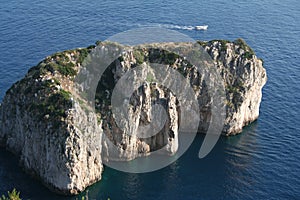 Italy. Island Capri. Small Faraglioni