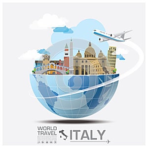 Italy Landmark Global Travel And Journey Infographic