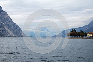 Italy landscape of lake Como