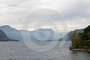 Italy landscape of lake Como 