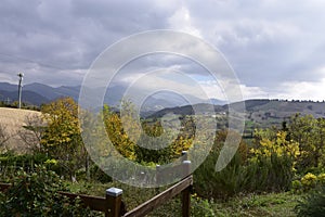 Italy, landscape, sky, limit, panorama, clouds,