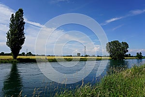 Italy, Lombardy, along The Muzza water channel