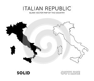 Italy map.