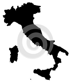 Italy map photo