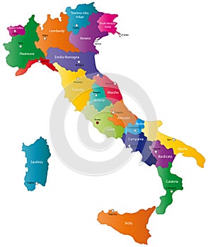 Italy map photo