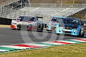 Italy - 29 March, 2019: Audi R8 LMS 2019 of Car Collection Motorsport Germany Team