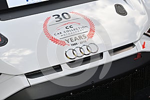 Italy - 29 March, 2019: Audi R8 LMS 2019 of Car Collection Motorsport Germany Team