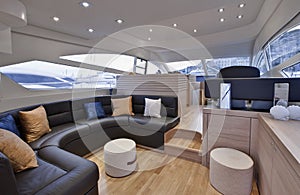 Italy, Naples bay, luxury yacht Abacus 52 '