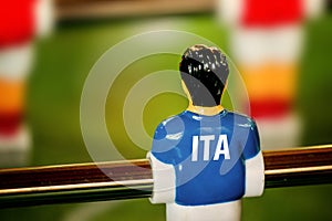 Italy National Jersey on Vintage Foosball, Table Soccer Game