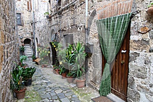 Italy, Pitigliano, historic center