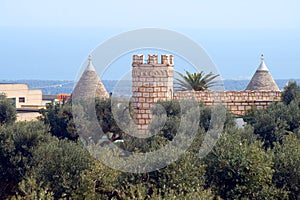 Italy-Puglia-Traditional home and castle