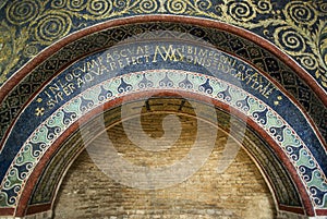 Italy, Ravenna, Interior of Neonian Baptistery