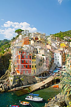 Italy, Riomaggiore, village of peace