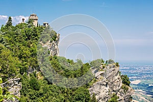 Rocca della Guaita, the most ancient fortress of San Marino, Italy. photo
