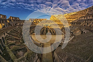 Italy rome colosseo and clouds