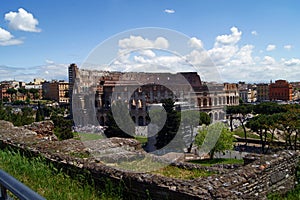 Italy: Rome Colosseum view from Palatine hill