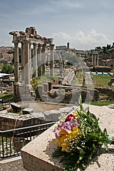 Rome Forum Tempio di Saturno