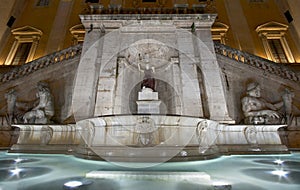 Italy. Rome. Fountain Fontana della Dea Roma