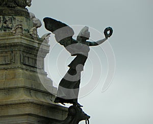 Italy, Rome, Piazza Venezia, Victor Emmanuel II Monument (Altare della Patria), winged victory