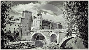 Italy,Rome, Ponte Rotto Bridge photo