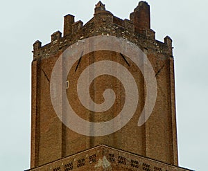 Italy, Rome, 10 Via Panisperna, Tower of the Militia (Torre delle Milizie), view of the top of the medieval tower photo