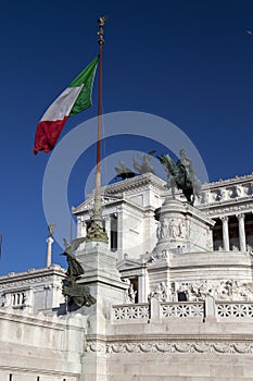 Italy. Rome. Vittoriano- a monument in honor of the first king of incorporated Italy Victor Emmanuil II