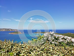 Italy sardinia ladscape capo coda cavallo bay