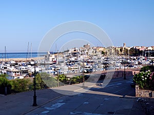 Italy, Sardinia, Portoscuso, view of the marine port photo