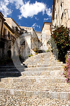 Italy Scalea Village Stairs