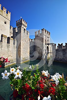 Italy, Scaliger Castle of Sirmione is a fortress from the Scaliger era