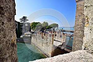 Italy, Scaliger Castle of Sirmione is a fortress from the Scaliger era