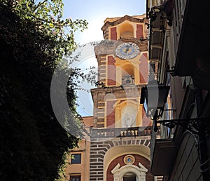 Italy Sorrento -view of clock tower