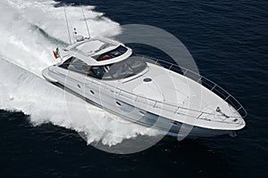 Italy, Tirrenian sea, Baia Aqua 54' luxury yacht