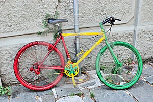 An italy tree color bike