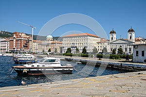 Italy, Trieste, the daring pier