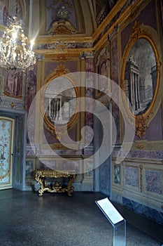 Italy Turin royal palace Stupinigi king`s private concert room