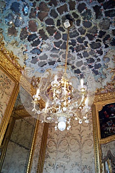 Italy Turin royal palace Stupinigi mirrors cabinet aka ice cabinet
