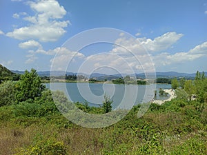 Italy, Tuscany, Florence. The Bilancino lake.