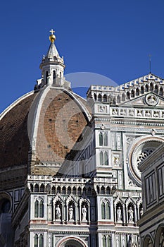 Italy, Tuscany, Florence cathedral and baptistery.