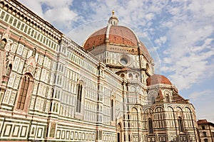 Italy, Tuscany, Florence, dome of cathedral Santa maria del FIore.