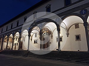 Italy, Tuscany, Florence, the SS Annunziata square.