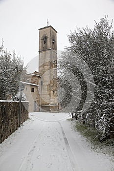 Italy, Tuscany, Florence under snow. photo