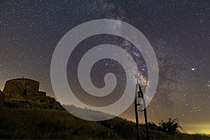 Italy Tuscany Grosseto, Mount Amiata Arcidosso, the milky way seen from the hermitage of Monte Labbro, David Lazzaretti