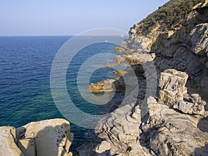 Italy, Tuscany, Livorno, the coast Populonia to Piombino.