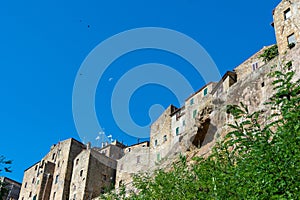 Italy, tuscany, Pitigliano, the city walls