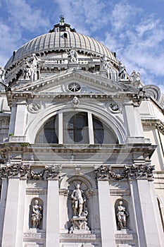 Italy. Venice. The Cathedral of Santa Maria della Salute. Details