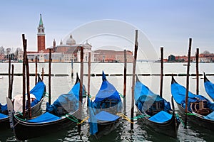 Italy, Venice: gondolas