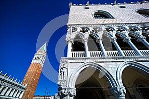 Italy, venice. piazza san marco and campanile photo