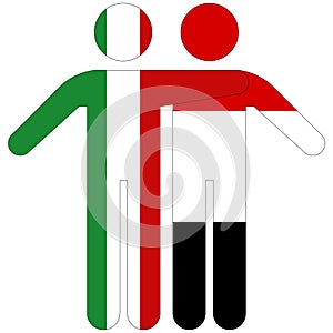 Italy - Yemen : friendship concept