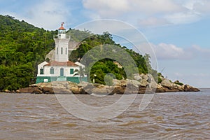 Itapua lighthouse in Guaiba lake photo